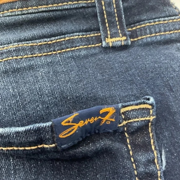 Seven7 Dark Blue Jean Shorts - Picture 6 of 7